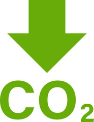reducing CO2 emissions icon stop climate change sign for graphic design, logo, website, social media, mobile app, ui illustration