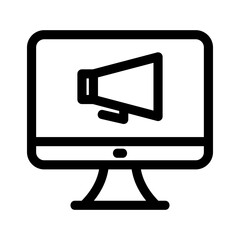 update announcement icon or logo isolated sign symbol vector illustration - high quality black style vector icons
