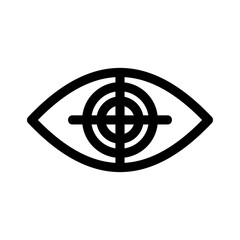 vision icon or logo isolated sign symbol vector illustration - high quality black style vector icons
