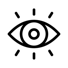 vision icon or logo isolated sign symbol vector illustration - high quality black style vector icons
