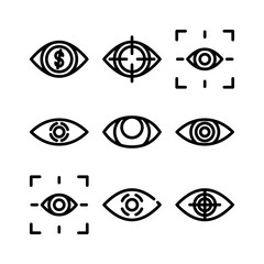 vision icon or logo isolated sign symbol vector illustration - high quality black style vector icons
