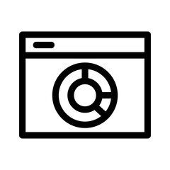 web analytics icon or logo isolated sign symbol vector illustration - high quality black style vector icons
