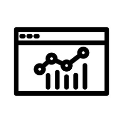 web analytics icon or logo isolated sign symbol vector illustration - high quality black style vector icons
