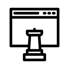 web strategy icon or logo isolated sign symbol vector illustration - high quality black style vector icons
