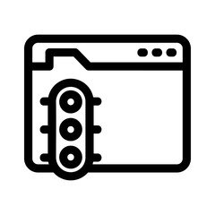 website traffic icon or logo isolated sign symbol vector illustration - high quality black style vector icons
