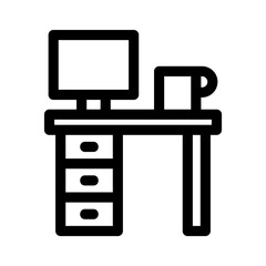 workplace icon or logo isolated sign symbol vector illustration - high quality black style vector icons
