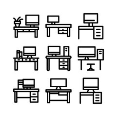 workplace icon or logo isolated sign symbol vector illustration - high quality black style vector icons
