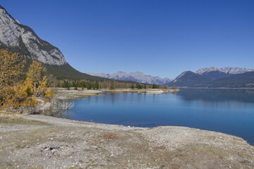 Lake Abraham in the Autumn