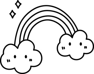 Rainbow doodle