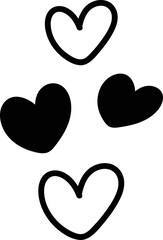 Valentine heart element doodle
