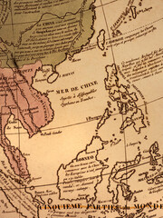 Fototapeta na wymiar 古地図　フィリピンと南シナ海