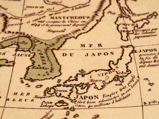 古地図　日本と東アジア