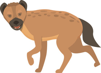 Cute hyena icon cartoon vector. Wild animal. Nature mammal