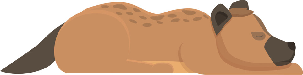 Sleeping hyena icon cartoon vector. Cute animal. Wild savanna