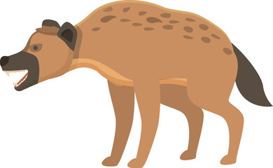 Hyena animal icon cartoon vector. Cute wild. Nature predator