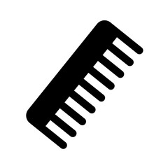 Comb silhouette icon. Hotel amenity. Vector.