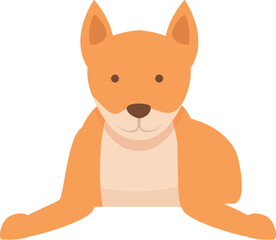 Stay dingo dog icon cartoon vector. Wild nature. Zoo mammal