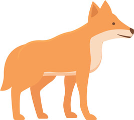 Wild dog dingo icon cartoon vector. Australia animal. Cute mammal