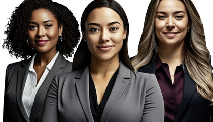Empowering Women in Workplace: Celebrating International Women's Day with Diversity Equity Inclusivity in the Industry with Multiracial Female Secretary Transparent PNG (DEI generative AI