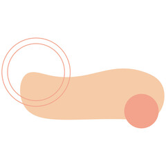 Orange Abstract Outline Shapes