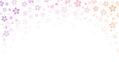 桜　グラデーション　背景　素材