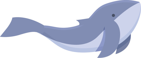 Sea whale icon cartoon vector. Chile travel. Landmark culture