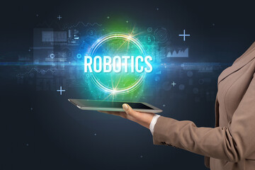 Close-up of a touchscreen, new tech concept