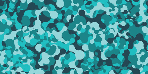 Fototapeta na wymiar Camouflage background. Seamless pattern.Vector. 迷彩パターン テクスチャ 背景素材