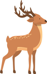 Adorable deer icon cartoon vector. Nature baby. Wildlife mammal