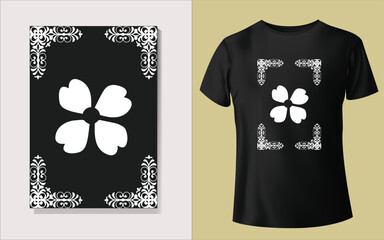 Black and white tee shirt design