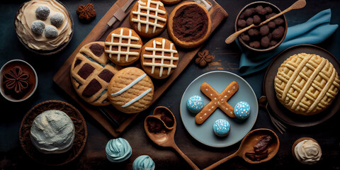 Fototapeta premium eggs with chocolate