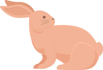 Happy rabbit icon cartoon vector. Breed mammal. Rodent domestic