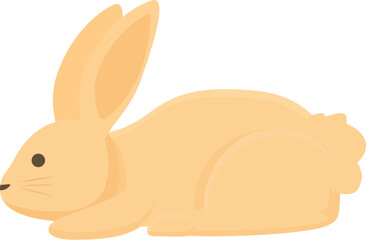 Tired rabbit icon cartoon vector. Cute pet. Adult mammal