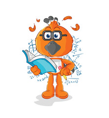Obraz premium hudhud bird geek cartoon. cartoon mascot vector