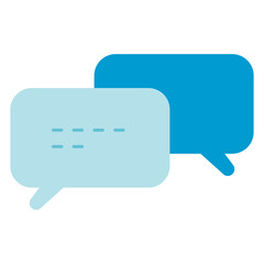 Naklejka premium speech bubbles flat icon