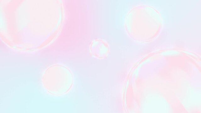 A beautiful dream-like space with a pastel gradient color scheme. A loop animation background that can also be used on vertical screens.