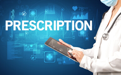 young doctor writing down notes