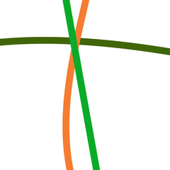 Orange Green Lines Grid Transparent 