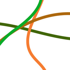 Orange Green Lines Grid Transparent 