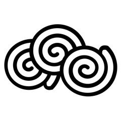 roll cake icon 