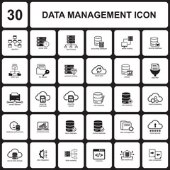 data management icon , management icon
