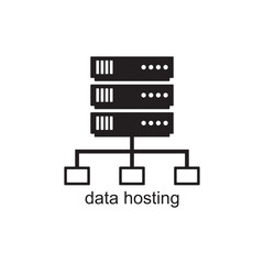 data hosting icon , server icon