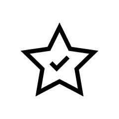 Fototapeta premium star line icon