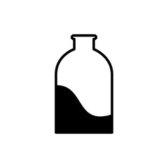 Chemistry science laboratory outline vector icon. Pharmacy and chemistry, education and science elements and equipment	