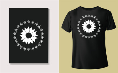 Black and white tee shirt design