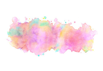 watercolor splashes ink.