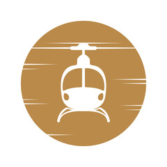 Helicopter icon logo design