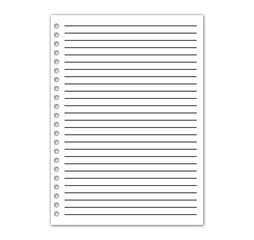 Blank white paper vector design. White paper design. 