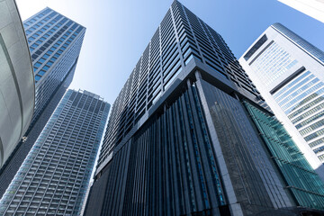 Fototapeta premium 東京汐留 高層ビル群の風景