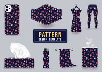 seamless pattern with colorful decorative ornaments exotic leaves and flowers pattern design